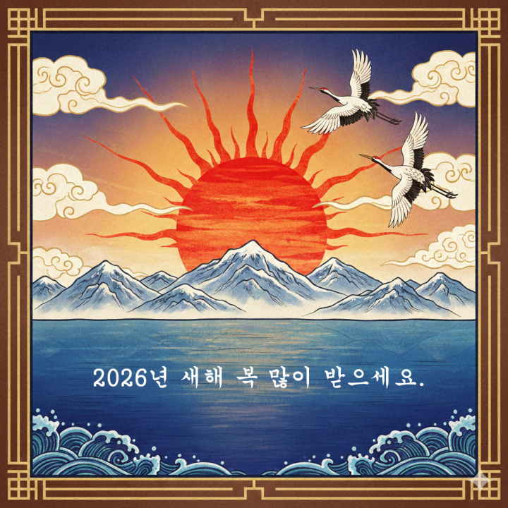 2026년 병오년 새해 복 많이 받으세요. 